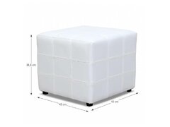 Taburet piele eco alba Nela- nou sigilat